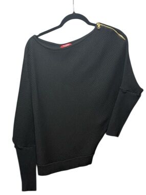 Guess Women's Knit Black Off-Shoulder Sweater